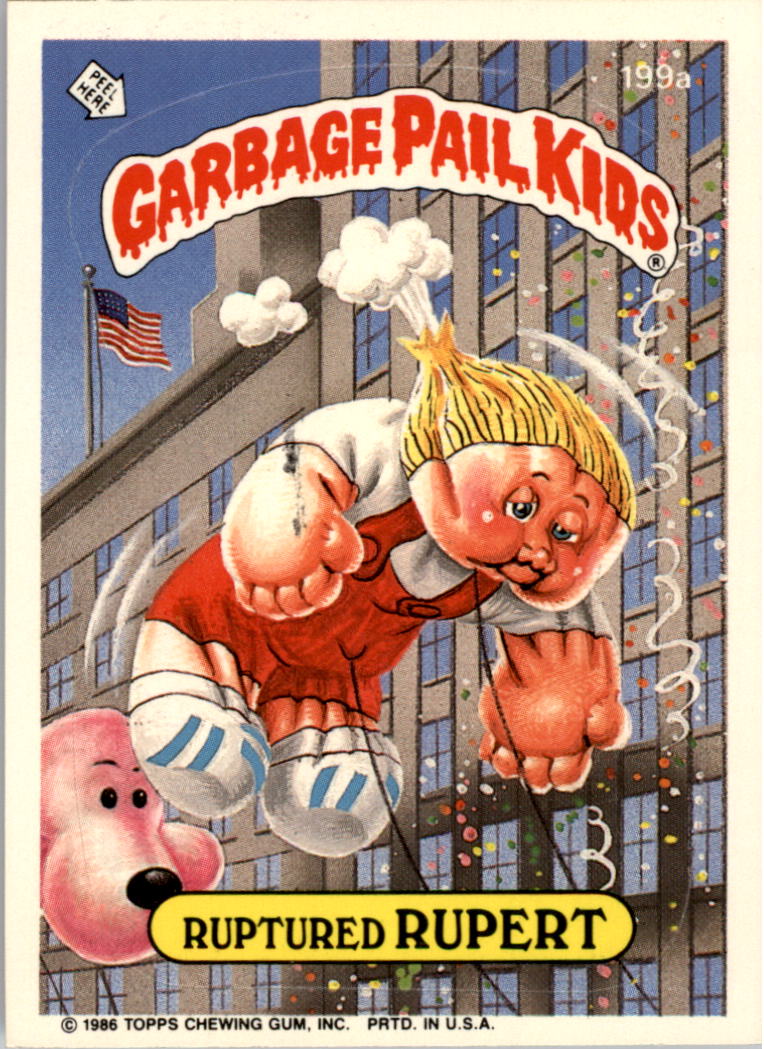 1986 Topps Garbage Pail Kids #199a Ruptured Rupert