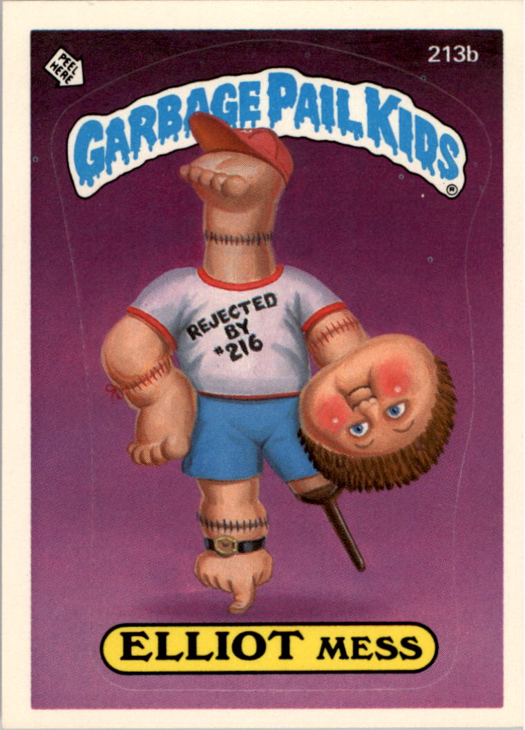 1986 Topps Garbage Pail Kids #213b Elliot Mess