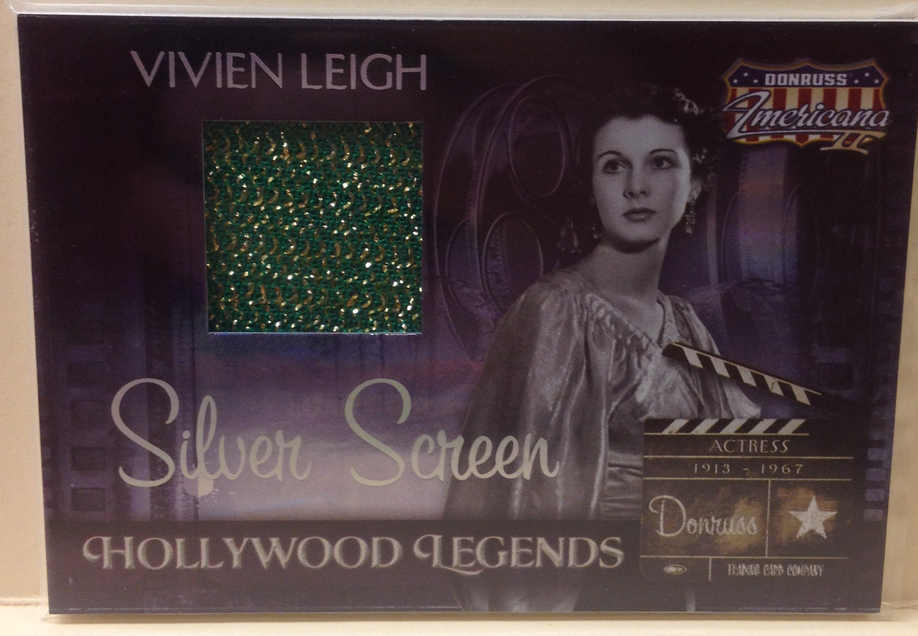 2008 Americana II Hollywood Legends Material Silver Screen #51 Vivien Leigh/100