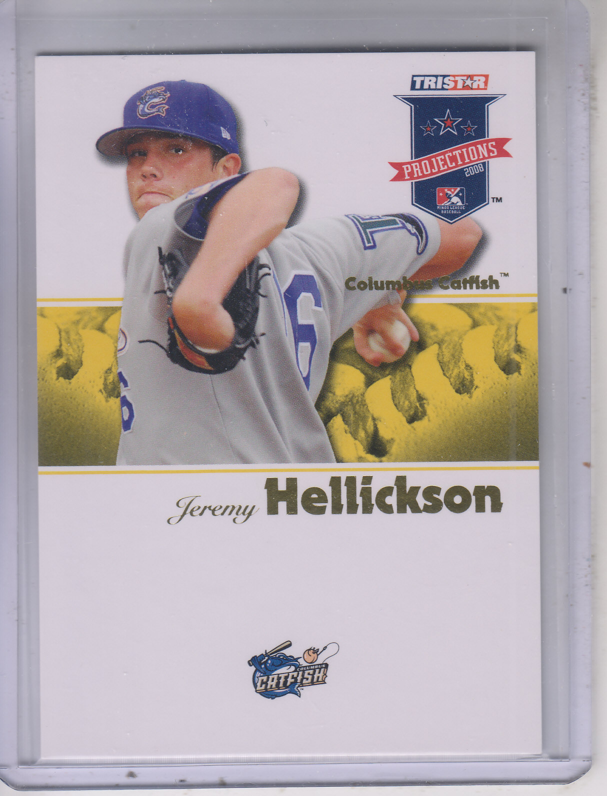2008 TRISTAR PROjections Yellow #208 Jeremy Hellickson