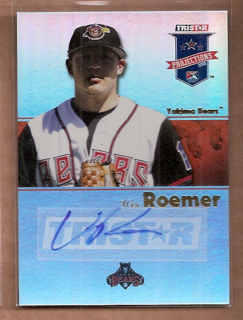 2008 TRISTAR PROjections Autographs Reflectives Orange #319 Wes Roemer