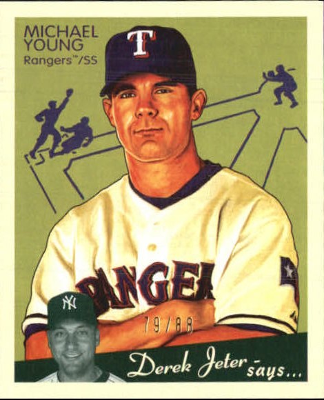 2008 Upper Deck Goudey Mini Green Backs #182 Michael Young