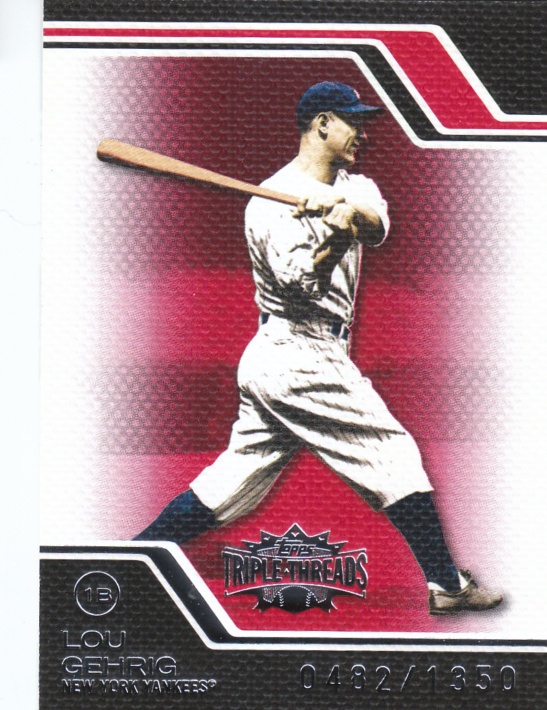 2008 Topps Triple Threads #9 Lou Gehrig