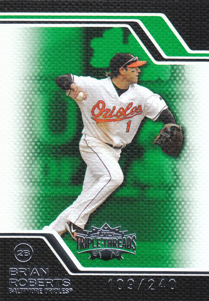 2008 Topps Triple Threads Emerald #8 Brian Roberts