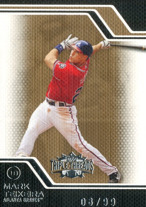 2008 Topps Triple Threads Gold #40 Mark Teixeira