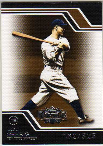 2008 Topps Triple Threads Sepia #9 Lou Gehrig