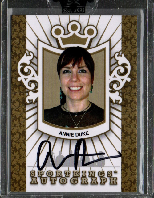2008 Sportkings Autograph Gold #ADU1 Annie Duke