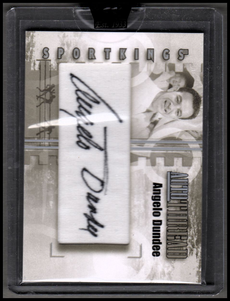 2008 Sportkings AutoThread Silver #AD Angelo Dundee
