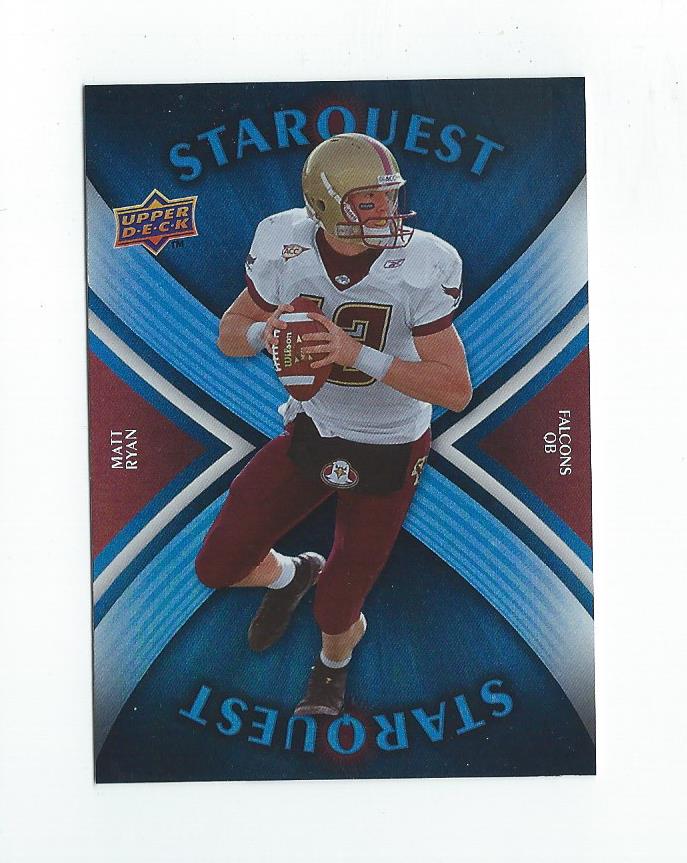 2008 Upper Deck StarQuest Rainbow Blue #SQ22 Matt Ryan