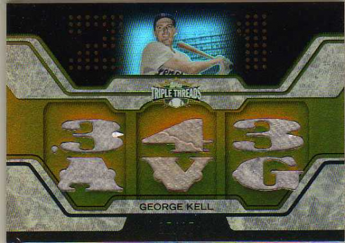 2008 Topps Triple Threads Relics Sepia #95 George Kell