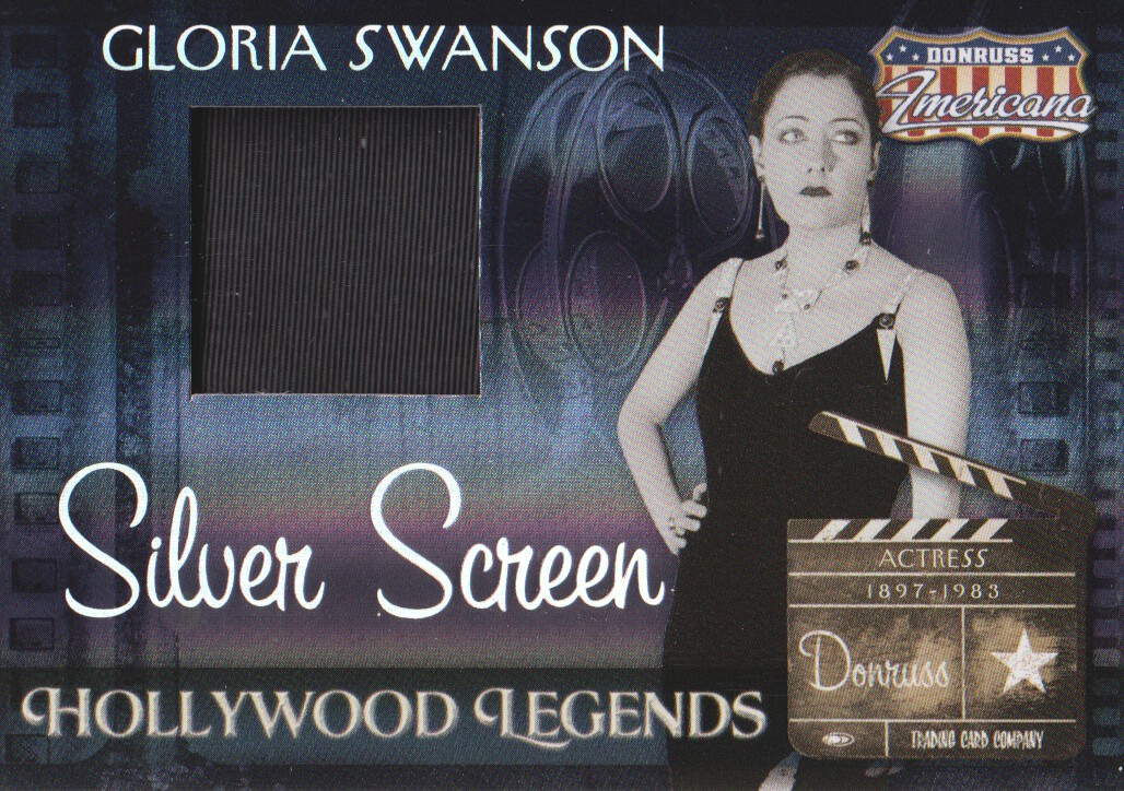 2007 Americana Hollywood Legends Material Silver Screen #3 Gloria Swanson Dress/100