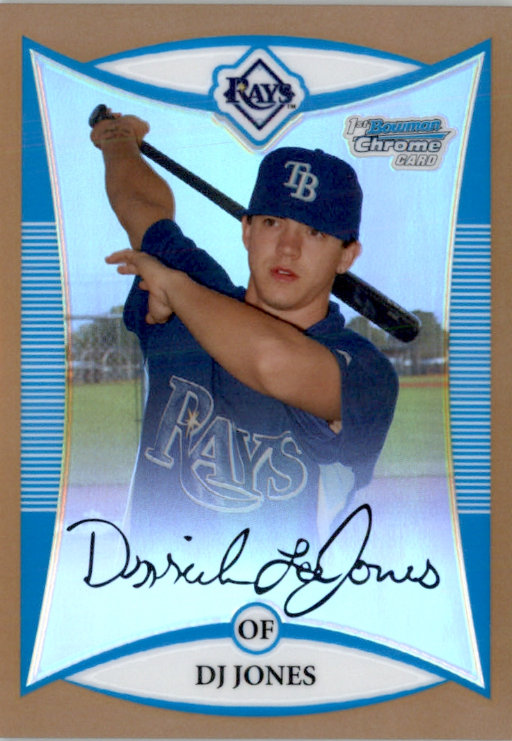 2008 Bowman Chrome Prospects Gold Refractors #BCP193 D.J. Jones