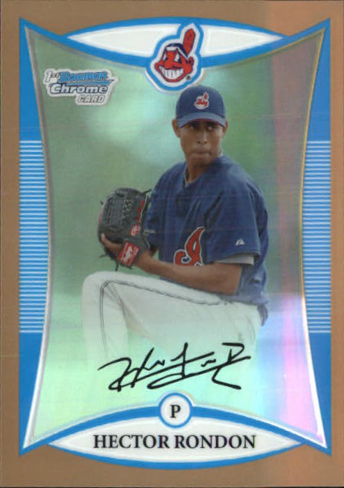 2008 Bowman Chrome Prospects Gold Refractors #BCP214 Hector Rondon