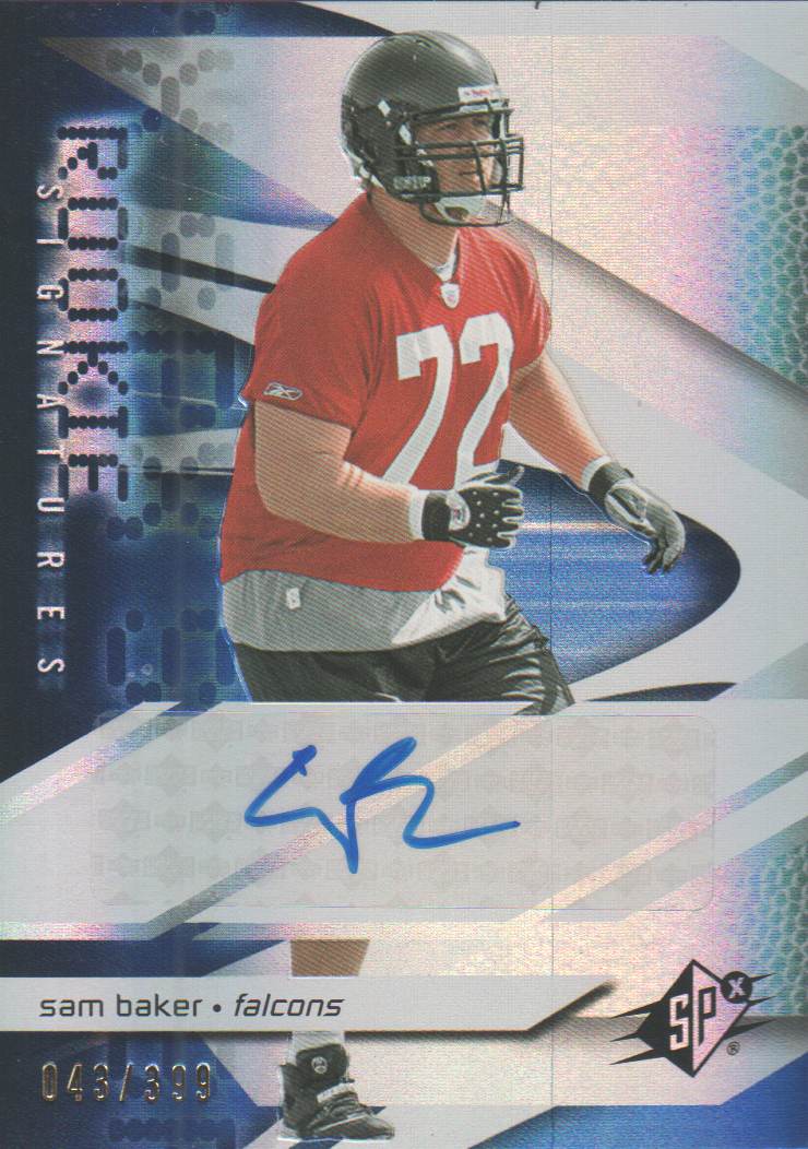 2008 SPx #221 Sam Baker AU RC