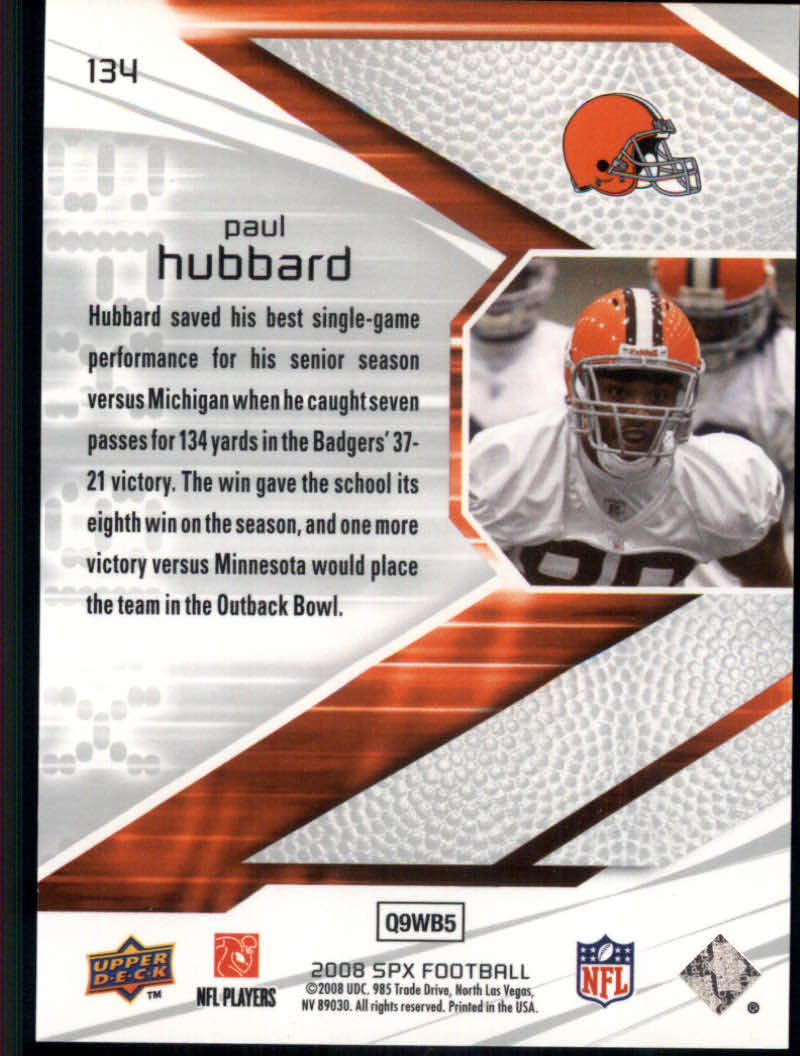 2008 SPx (Upper Deck) Football Cards - Picture 57 of 60