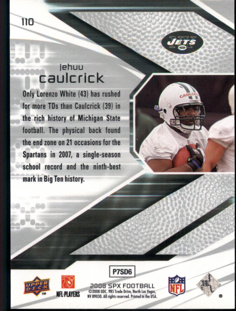 2008 SPx (Upper Deck) Football Cards - Picture 55 of 60