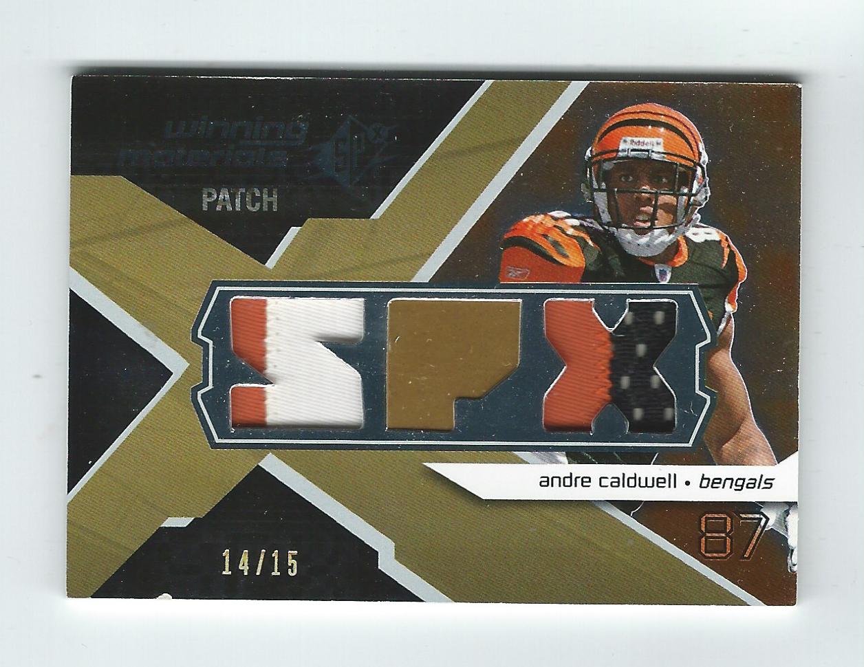 2008 SPx Winning Materials SPX Dual Patch #WMAC Andre Caldwell