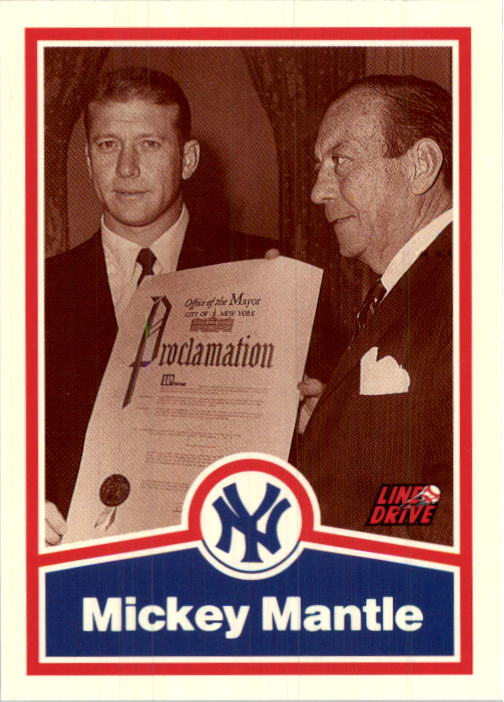 1991 Line Drive Mantle #14 Mickey Mantle