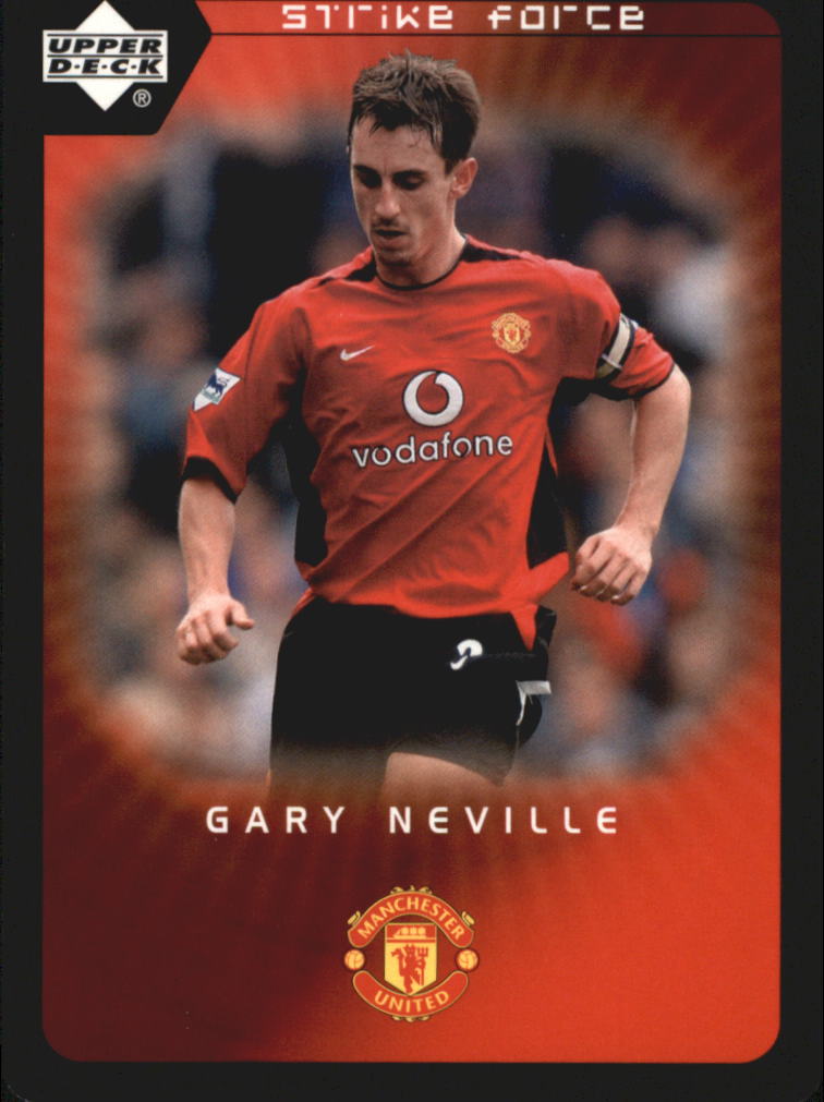 2003 Upper Deck Manchester United Strike Force #41 Gary Neville on 