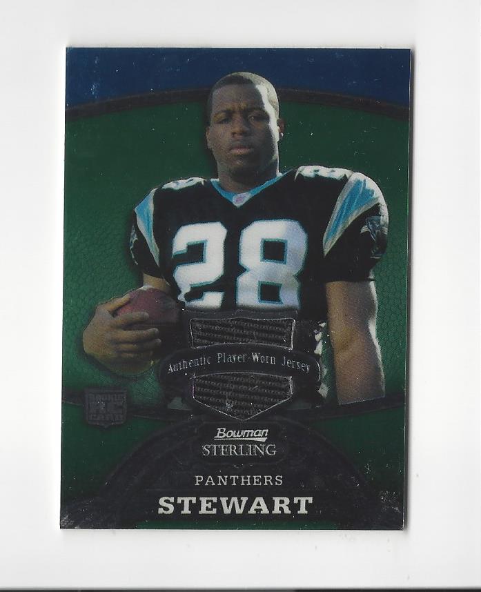 2008 Bowman Sterling Jerseys Green #155 Jonathan Stewart