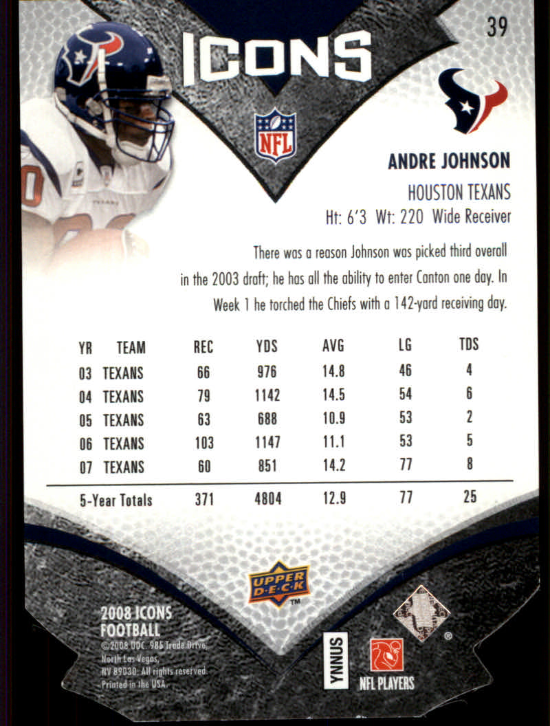 2008 Icons (Upper Deck) Football "Parallel" Cards - Bild 13 von 17