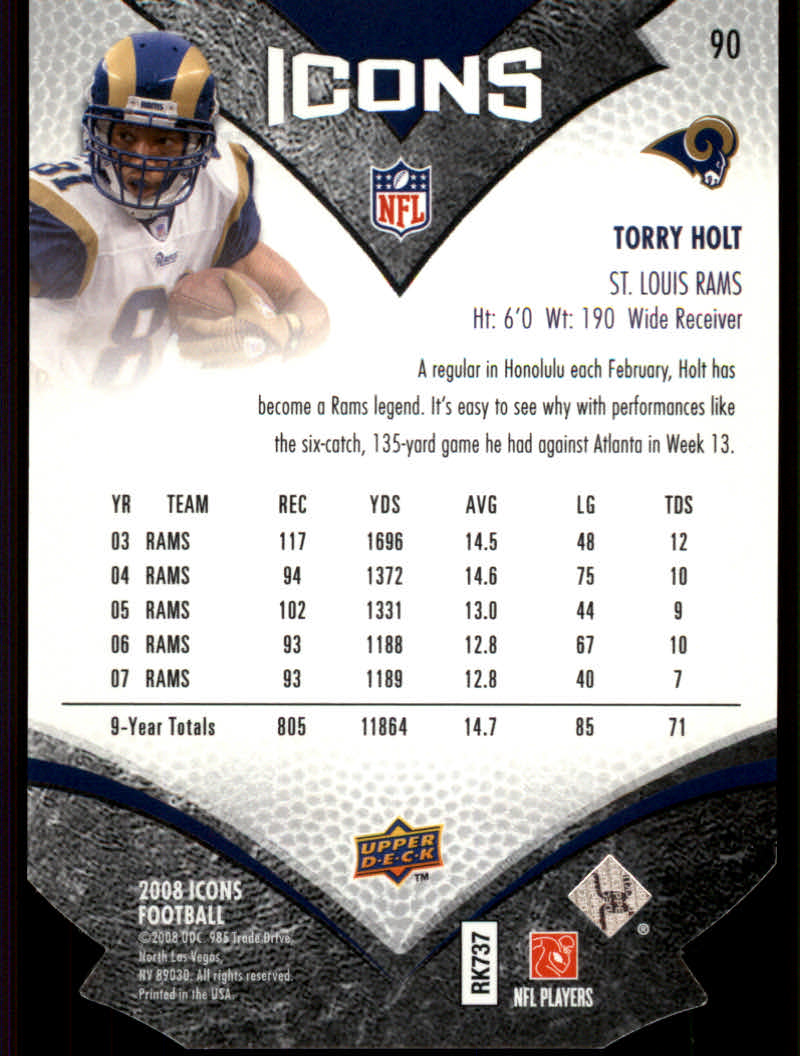 2008 Icons (Upper Deck) Football "Parallel" Cards - Bild 15 von 17