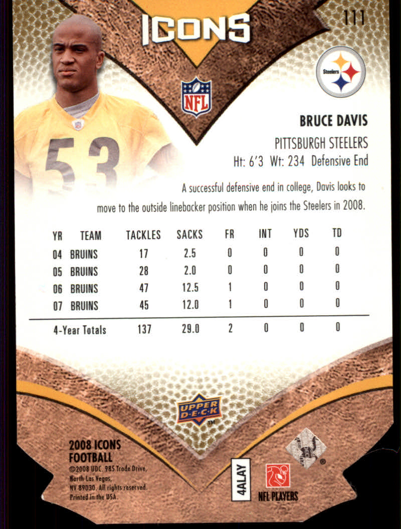 2008 Icons (Upper Deck) Football "Parallel" Cards - Bild 9 von 17