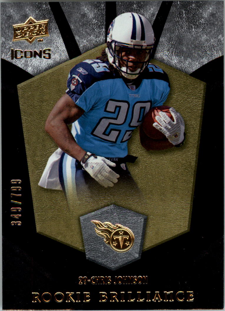 2008 Upper Deck Icons Rookie Brilliance Silver #RB5 Chris Johnson