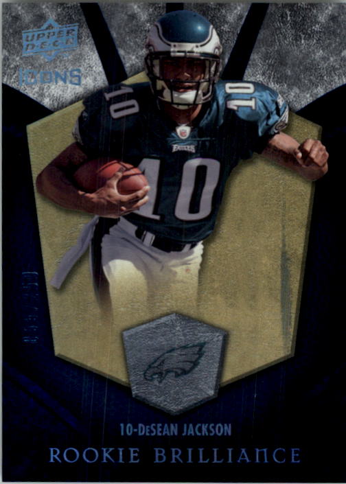 2008 Upper Deck Icons Rookie Brilliance Blue #RB11 DeSean Jackson