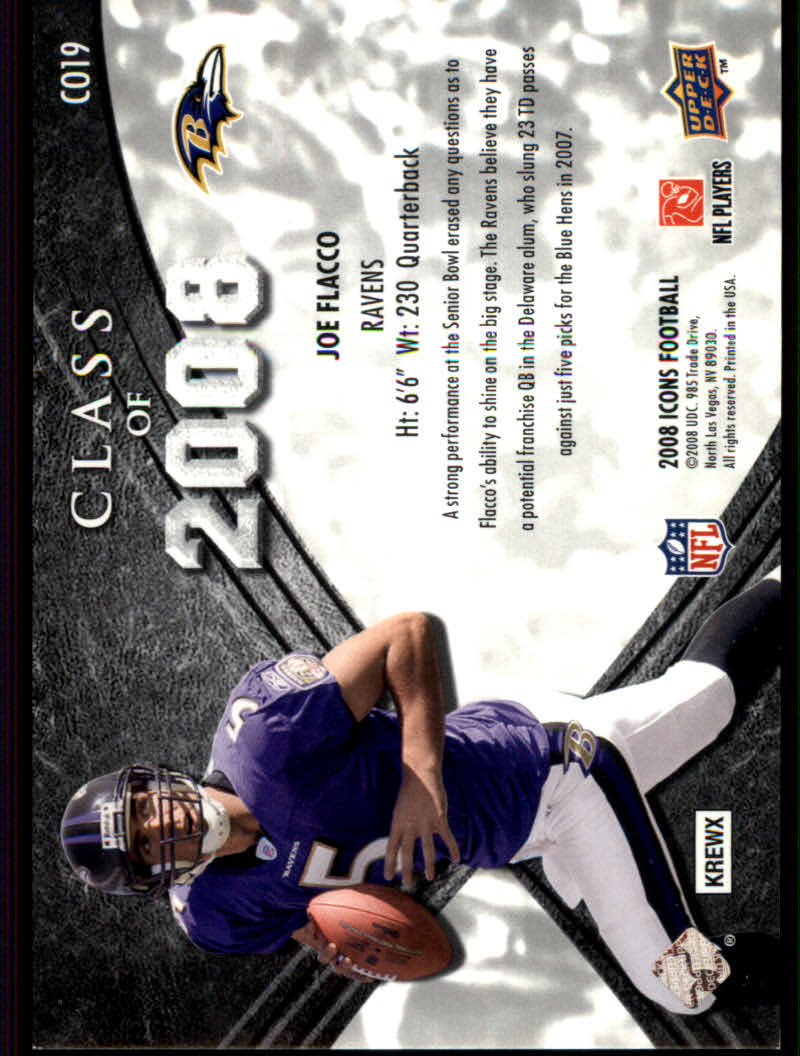 2008 Icons (Upper Deck) Football "Insert and Insert Parallel" Cards - Picture 15 of 121