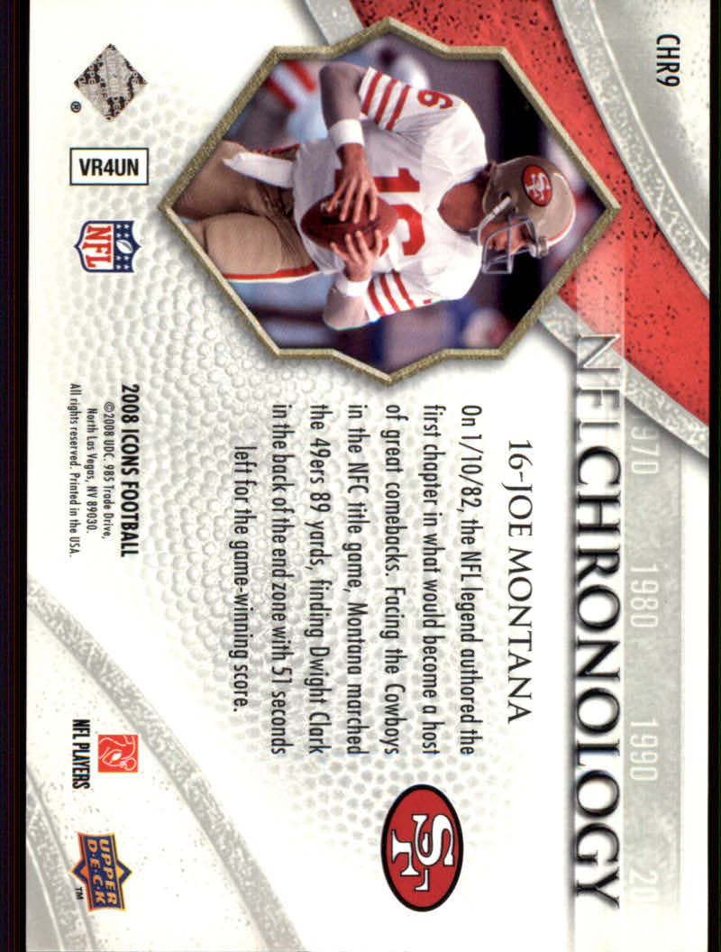 2008 Icons (Upper Deck) Football "Insert and Insert Parallel" Cards - Picture 53 of 121