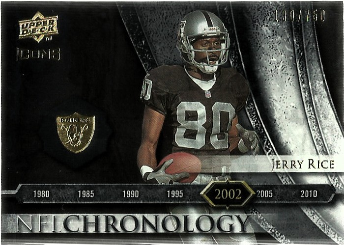 2008 Upper Deck Icons NFL Chronology Silver #CHR27 Jerry Rice