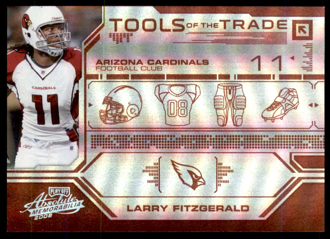 2008 Absolute Memorabilia Tools of the Trade Red Spectrum #6 Larry Fitzgerald