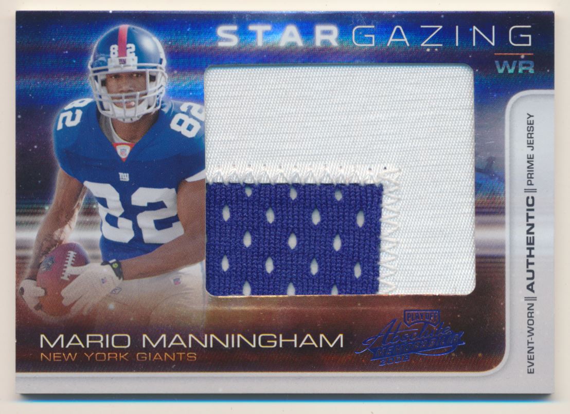 2008 Absolute Memorabilia Star Gazing Materials Oversize Spectrum Prime #21 Mario Manningham