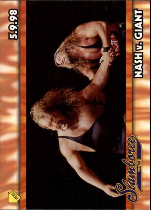 1999 Topps WCW/nWo Nitro Stickers #S5 Nash v. Giant
