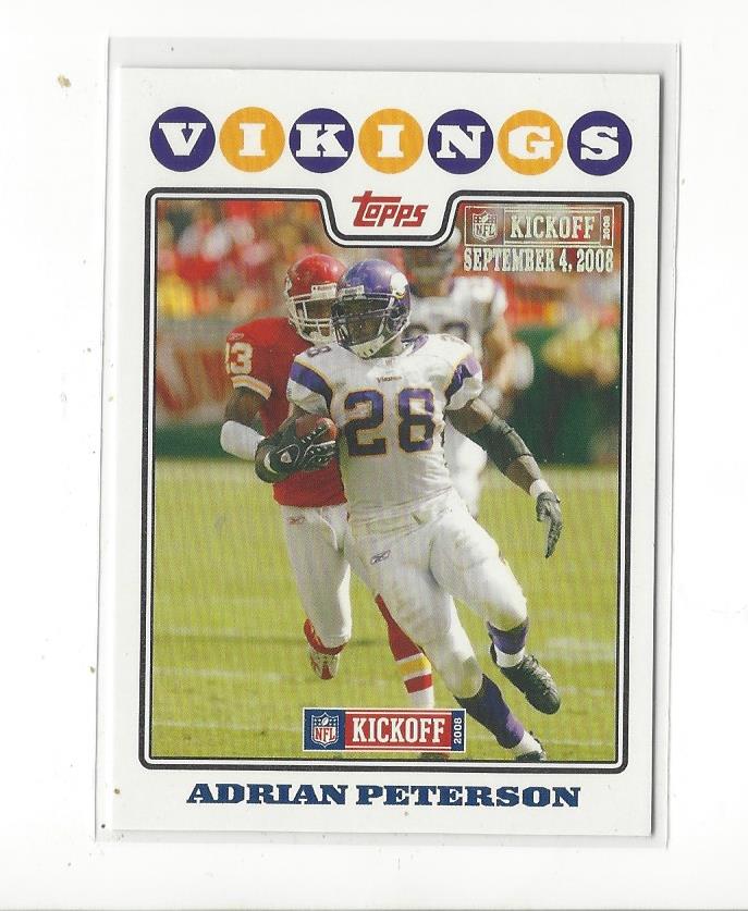 2008 Topps Kickoff Silver Holofoil #114 Adrian Peterson