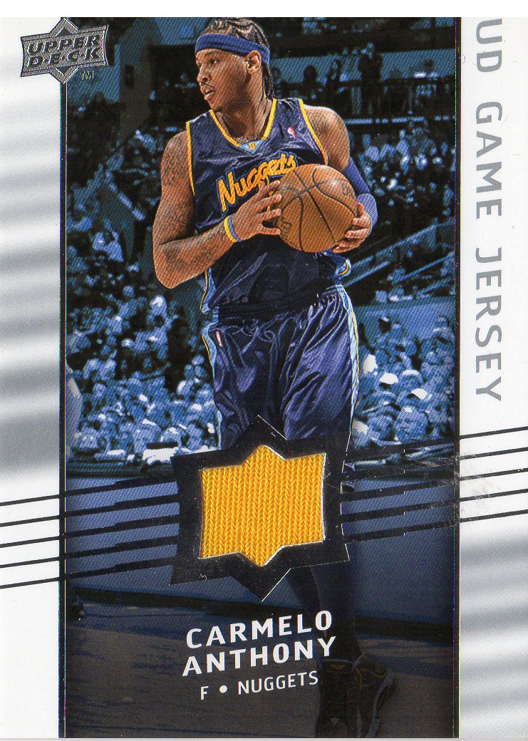 2008-09 Upper Deck Game Jerseys #GACA Carmelo Anthony