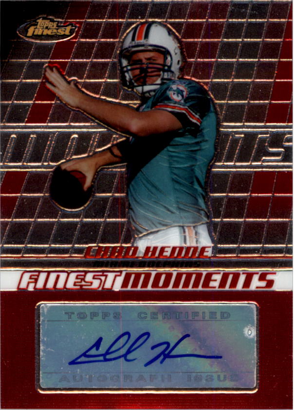 2008 Finest Moments Autographs #FMACH Chad Henne C