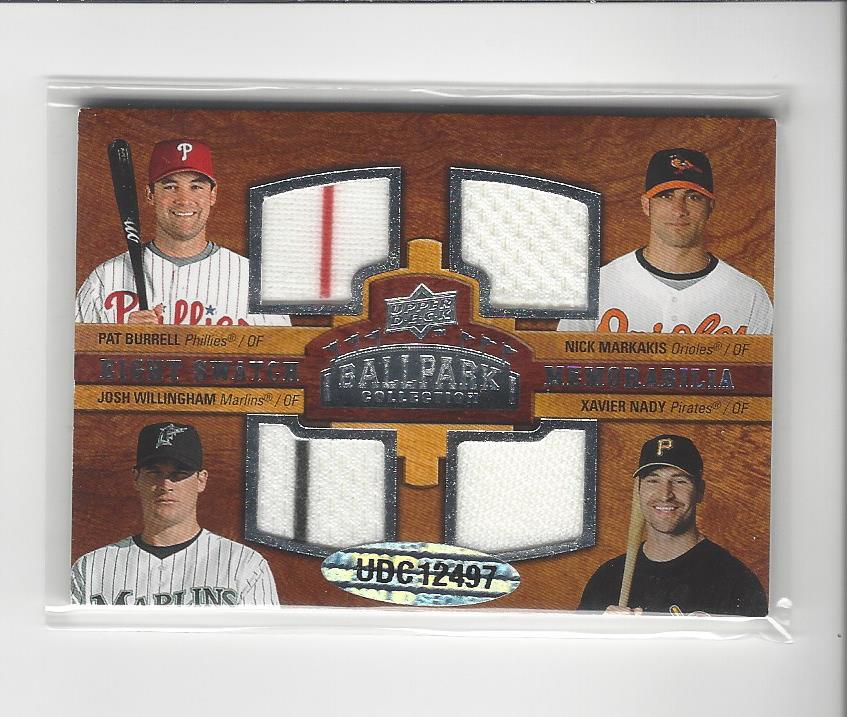2008 Upper Deck Ballpark Collection #334 Pat Burrell/Nick Markakis/Josh Willingham/Xavier Nady/J.D. Drew/Chris Duncan/Rick Ankiel/Josh Hamilton