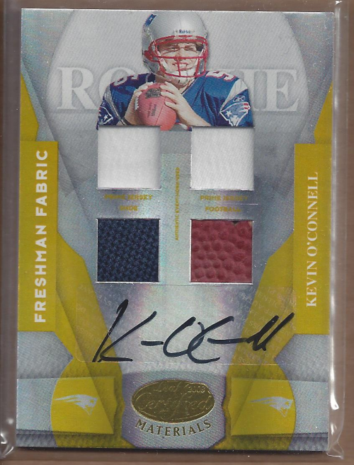 2008 Leaf Certified Materials Mirror Gold Signatures #208 Kevin O'Connell FF