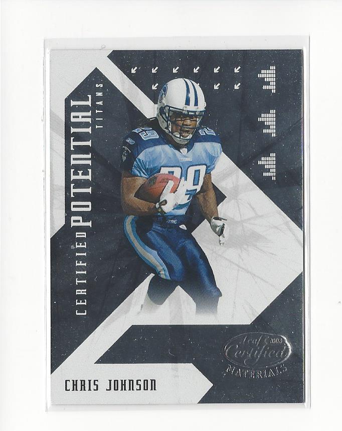 2008 Leaf Certified Materials Certified Potential #5 Chris Johnson
