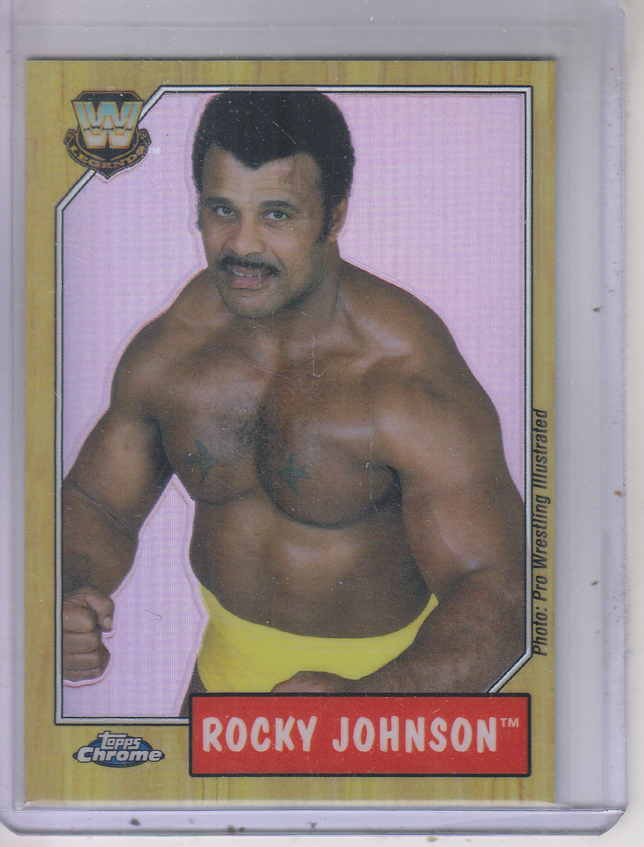 2008 Topps Heritage III Chrome WWE Refractors #83 Rocky Johnson L