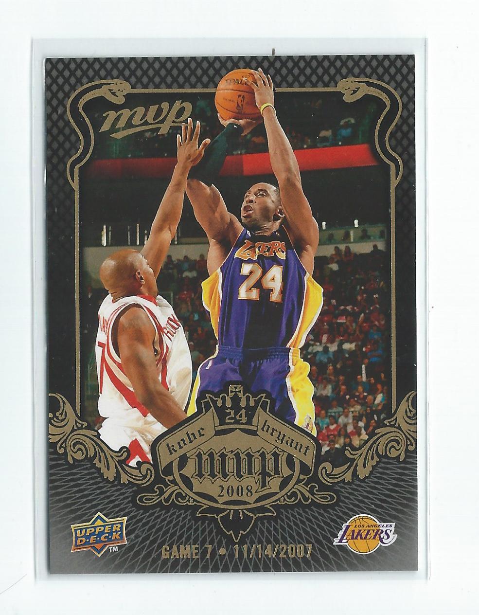  Kobe Bryant 2008-09 Upper Deck MVP Gold Script #69
