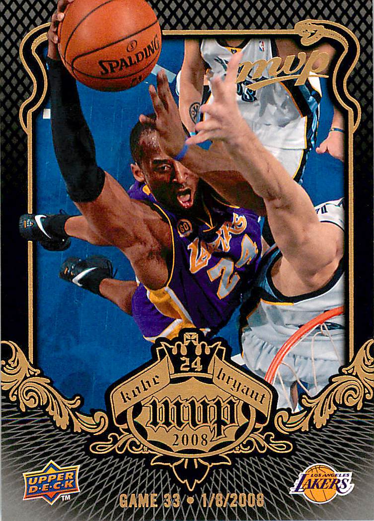 2008-09 Upper Deck MVP Kobe MVP #KB19 Kobe Bryant - NM-MT