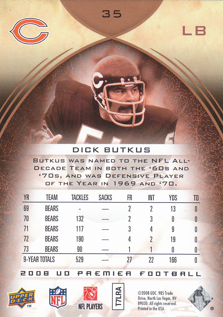 2008 Premier (Upper Deck) Football "Main and Parallel" Cards - Picture 7 of 15
