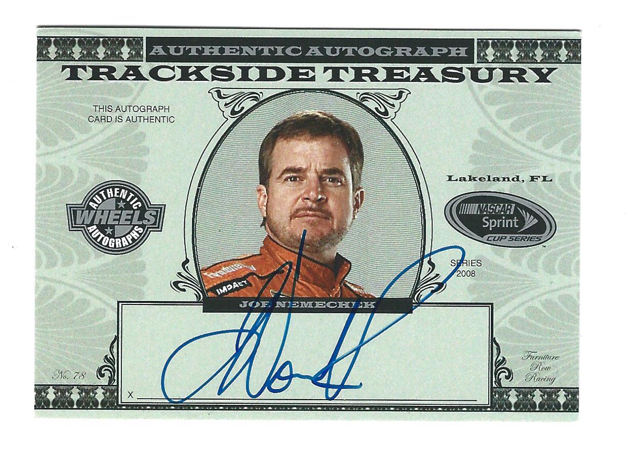 2008 Wheels American Thunder Trackside Treasury Autographs #JN Joe Nemechek