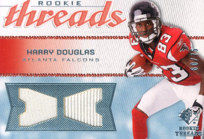 2008 SP Rookie Threads Rookie Threads 75 #RTHD Harry Douglas