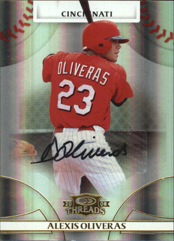 2008 Donruss Threads Signatures Gold #77 Alexis Oliveras/975
