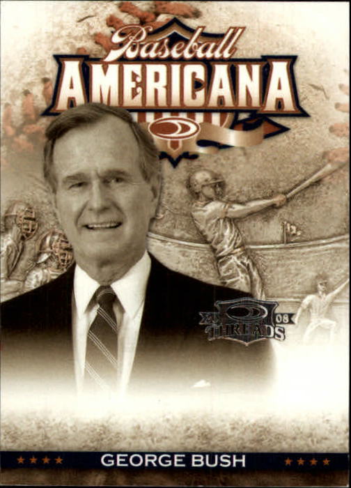 2008 Donruss Threads Baseball Americana #50 George Bush