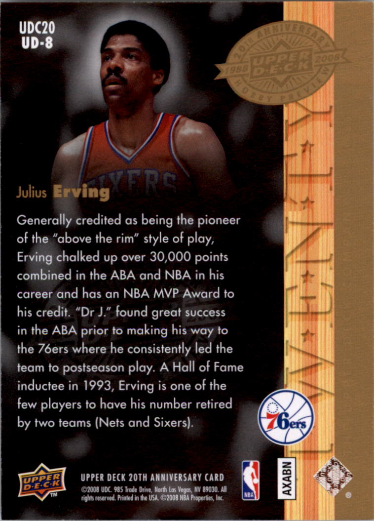 2008 Upper Deck 20th Anniversary Trading Cards Card Pick (Base)